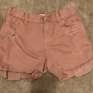 Children’s place girls pink denim shorts size 10